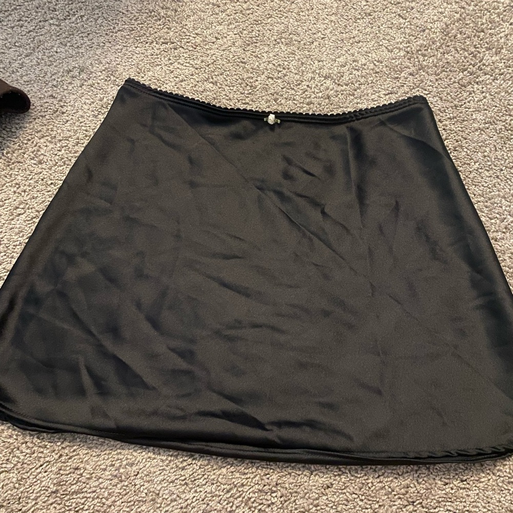 Altar'd State Black A-Line Mini Skirt for Work